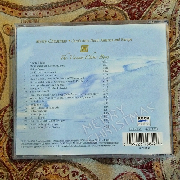 The Vienna boy's choir Carol from north American and Europe CD music 💿 - Picture 2 of 7
